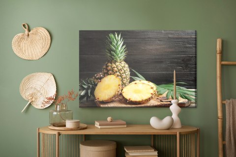 Obraz Na Płótnie Pokrojony Ananas Obraz Na Płótnie Pokrojony Ananas