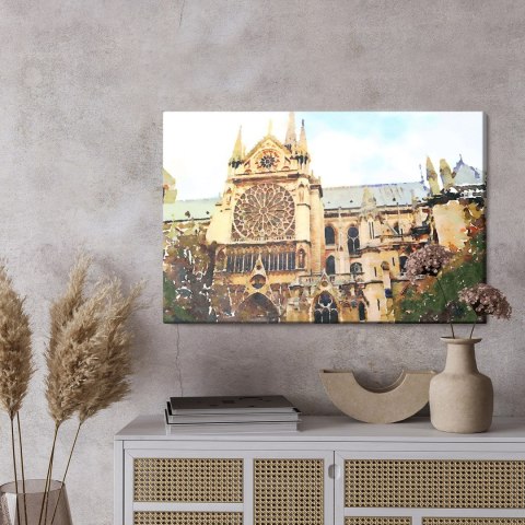 Obraz Na Płótnie Katedra Notre Dame Jak Namalowana Obraz Na Płótnie Katedra Notre Dame Jak Namalowana