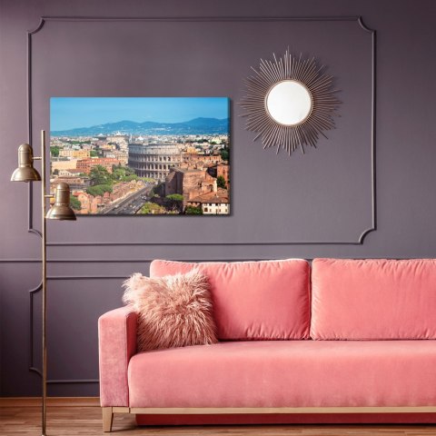 Obraz Na Płótnie Panorama Rzymu 3D Obraz Na Płótnie Panorama Rzymu 3D