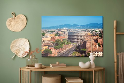 Obraz Na Płótnie Panorama Rzymu 3D Obraz Na Płótnie Panorama Rzymu 3D