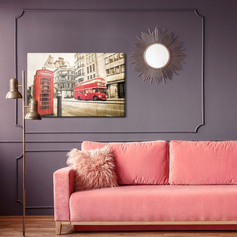 Obraz Na Płótnie Londyńska Ulica W Stylu Vintage Obraz Na Płótnie Londyńska Ulica W Stylu Vintage