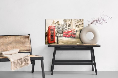Obraz Na Płótnie Londyńska Ulica W Stylu Vintage Obraz Na Płótnie Londyńska Ulica W Stylu Vintage