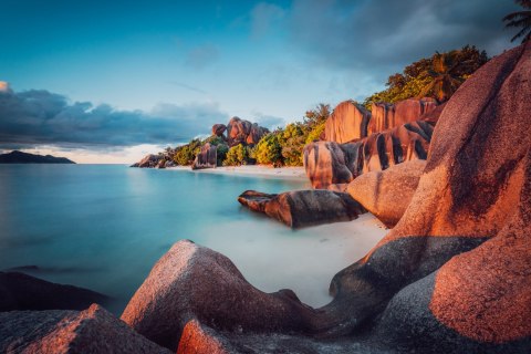 Obraz Na Płótnie Plaża Anse Source D'argent Obraz Na Płótnie Plaża Anse Source D'argent