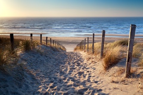 Obraz Wieloczęściowy Plaża Nad Morzem Północnym 3D Obraz Wieloczęściowy Plaża Nad Morzem Północnym 3D