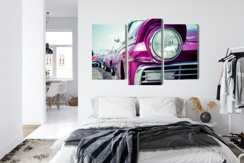 Obraz Wieloczęściowy Reflektor Auta W Stylu Retro Na Kubie Obraz Wieloczęściowy Reflektor Auta W Stylu Retro Na Kubie