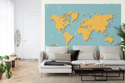 Fototapeta Retro Mapa Świata