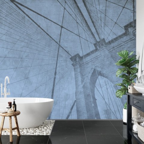 Fototapeta Nieczysty Niebieski Most Brookliński