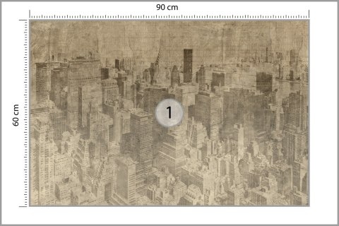 Fototapeta Nowy Jork Grunge I Sepia