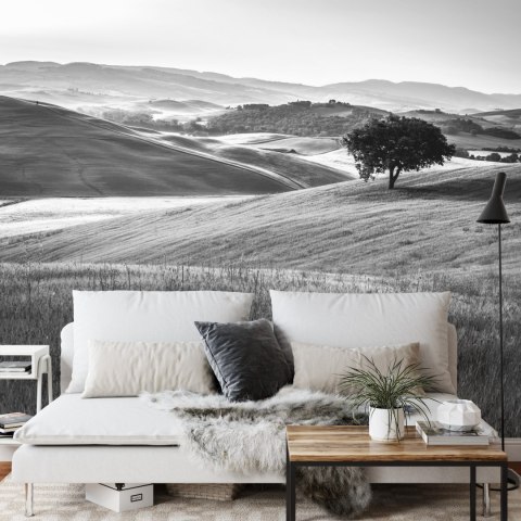 Fototapeta Rolling Hills W Czerni I Bieli