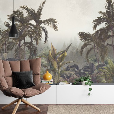 Fototapeta Tropical Trees And Leaves For Digital Printing Wallpaper, Custom Design Wallpaper - 3D