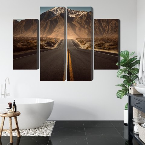 Obraz Wieloczęściowy Droga W Góry 3D Obraz Wieloczęściowy Droga W Góry 3D