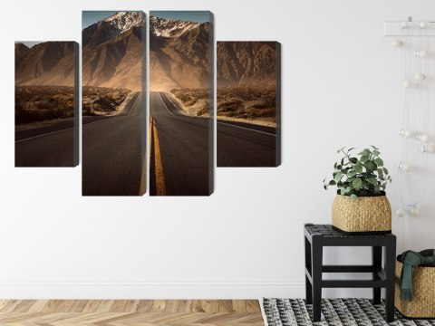 Obraz Wieloczęściowy Droga W Góry 3D Obraz Wieloczęściowy Droga W Góry 3D