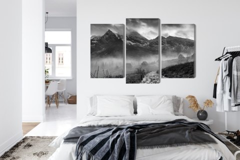 Obraz Wieloczęściowy Hala Gąsienicowa W Czerni I Bieli Obraz Wieloczęściowy Hala Gąsienicowa W Czerni I Bieli