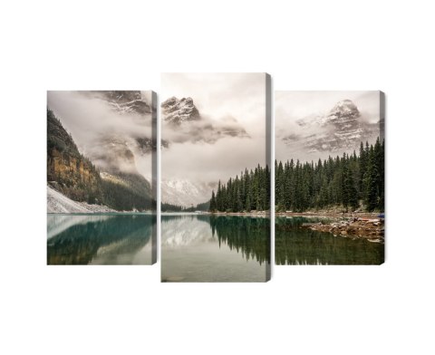 Obraz Wieloczęściowy Jezioro Moraine W Parku Narodowym Banff, Kanada Obraz Wieloczęściowy Jezioro Moraine W Parku Narodowym Banff, Kanada