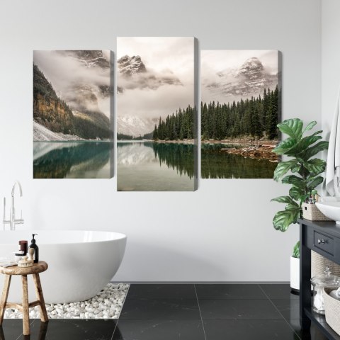 Obraz Wieloczęściowy Jezioro Moraine W Parku Narodowym Banff, Kanada Obraz Wieloczęściowy Jezioro Moraine W Parku Narodowym Banff, Kanada