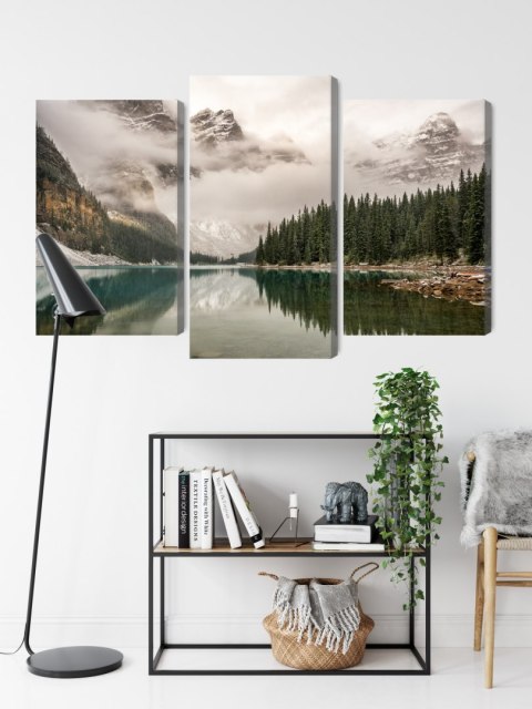 Obraz Wieloczęściowy Jezioro Moraine W Parku Narodowym Banff, Kanada Obraz Wieloczęściowy Jezioro Moraine W Parku Narodowym Banff, Kanada