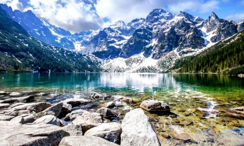 Obraz Wieloczęściowy Jezioro Morskie Oko 3D Obraz Wieloczęściowy Jezioro Morskie Oko 3D