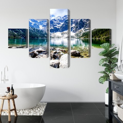 Obraz Wieloczęściowy Jezioro Morskie Oko 3D Obraz Wieloczęściowy Jezioro Morskie Oko 3D