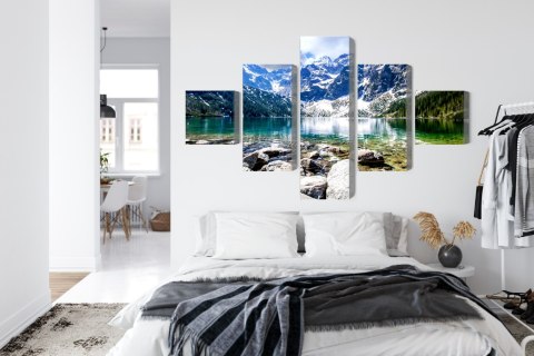 Obraz Wieloczęściowy Jezioro Morskie Oko 3D Obraz Wieloczęściowy Jezioro Morskie Oko 3D