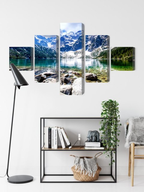 Obraz Wieloczęściowy Jezioro Morskie Oko 3D Obraz Wieloczęściowy Jezioro Morskie Oko 3D