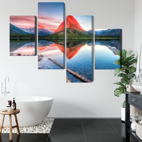 Obraz Wieloczęściowy Jezioro Swiftcurrent Lake W Usa Obraz Wieloczęściowy Jezioro Swiftcurrent Lake W Usa