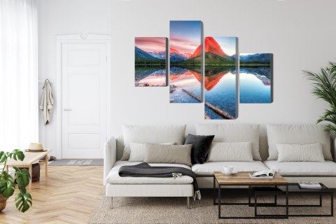 Obraz Wieloczęściowy Jezioro Swiftcurrent Lake W Usa Obraz Wieloczęściowy Jezioro Swiftcurrent Lake W Usa