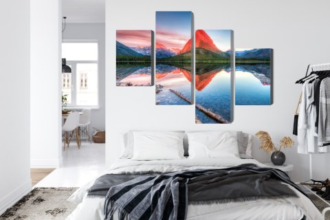Obraz Wieloczęściowy Jezioro Swiftcurrent Lake W Usa Obraz Wieloczęściowy Jezioro Swiftcurrent Lake W Usa