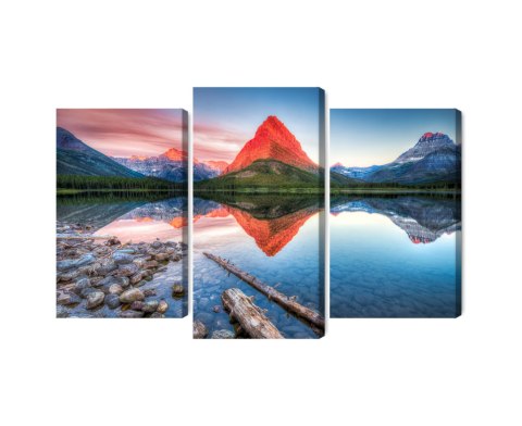 Obraz Wieloczęściowy Jezioro Swiftcurrent Lake W Usa Obraz Wieloczęściowy Jezioro Swiftcurrent Lake W Usa