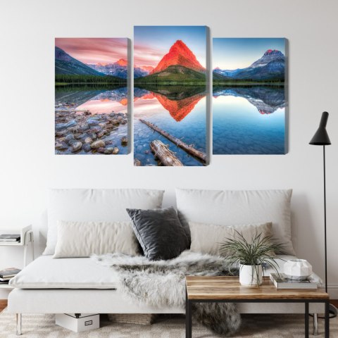 Obraz Wieloczęściowy Jezioro Swiftcurrent Lake W Usa Obraz Wieloczęściowy Jezioro Swiftcurrent Lake W Usa