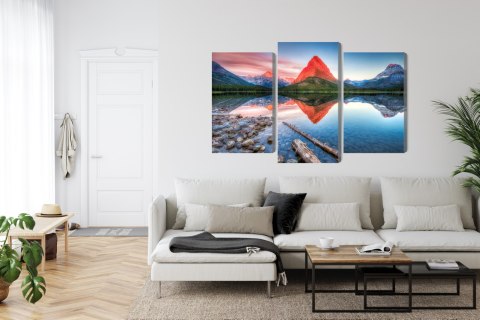 Obraz Wieloczęściowy Jezioro Swiftcurrent Lake W Usa Obraz Wieloczęściowy Jezioro Swiftcurrent Lake W Usa