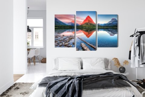 Obraz Wieloczęściowy Jezioro Swiftcurrent Lake W Usa Obraz Wieloczęściowy Jezioro Swiftcurrent Lake W Usa