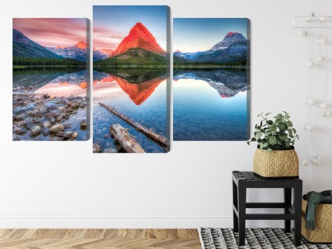 Obraz Wieloczęściowy Jezioro Swiftcurrent Lake W Usa Obraz Wieloczęściowy Jezioro Swiftcurrent Lake W Usa