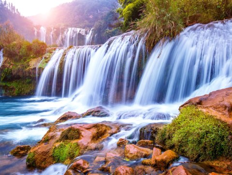 Obraz Wieloczęściowy Wodospad Jiulong W Luoping Obraz Wieloczęściowy Wodospad Jiulong W Luoping