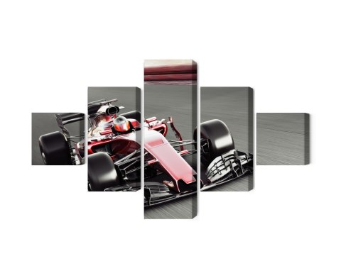Obraz Wieloczęściowy Samochód Formuły 1 Na Torze Obraz Wieloczęściowy Samochód Formuły 1 Na Torze