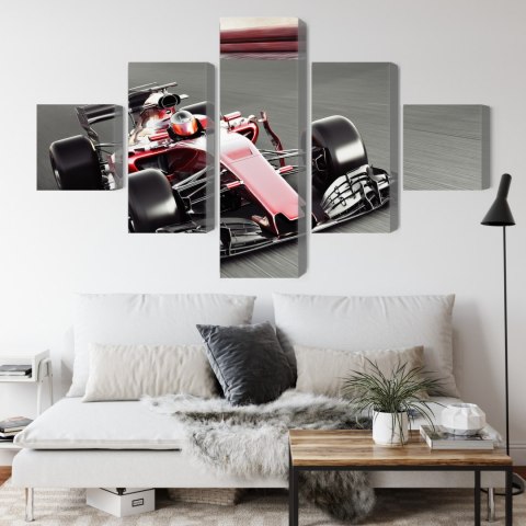 Obraz Wieloczęściowy Samochód Formuły 1 Na Torze Obraz Wieloczęściowy Samochód Formuły 1 Na Torze
