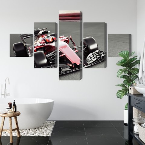 Obraz Wieloczęściowy Samochód Formuły 1 Na Torze Obraz Wieloczęściowy Samochód Formuły 1 Na Torze