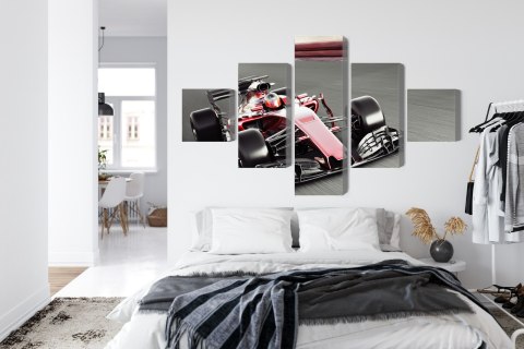 Obraz Wieloczęściowy Samochód Formuły 1 Na Torze Obraz Wieloczęściowy Samochód Formuły 1 Na Torze