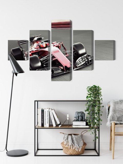 Obraz Wieloczęściowy Samochód Formuły 1 Na Torze Obraz Wieloczęściowy Samochód Formuły 1 Na Torze