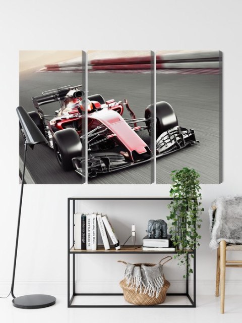 Obraz Wieloczęściowy Samochód Formuły 1 Na Torze Obraz Wieloczęściowy Samochód Formuły 1 Na Torze
