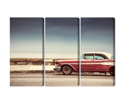 Obraz Wieloczęściowy Stary Amerykański Samochód Retro Obraz Wieloczęściowy Stary Amerykański Samochód Retro