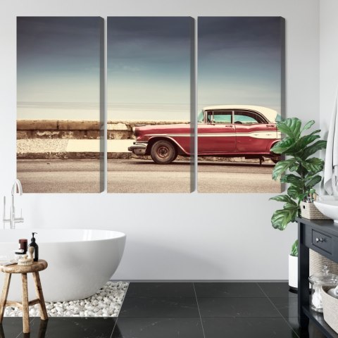 Obraz Wieloczęściowy Stary Amerykański Samochód Retro Obraz Wieloczęściowy Stary Amerykański Samochód Retro