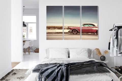 Obraz Wieloczęściowy Stary Amerykański Samochód Retro Obraz Wieloczęściowy Stary Amerykański Samochód Retro