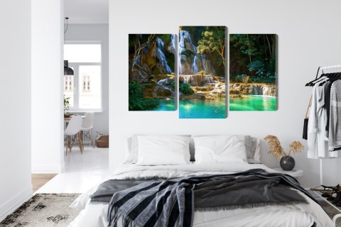 Obraz Wieloczęściowy Wodospad Kuang Si Obraz Wieloczęściowy Wodospad Kuang Si