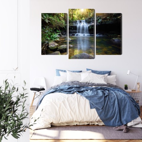 Obraz Wieloczęściowy Wodospad W Buszu Obraz Wieloczęściowy Wodospad W Buszu