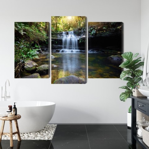Obraz Wieloczęściowy Wodospad W Buszu Obraz Wieloczęściowy Wodospad W Buszu