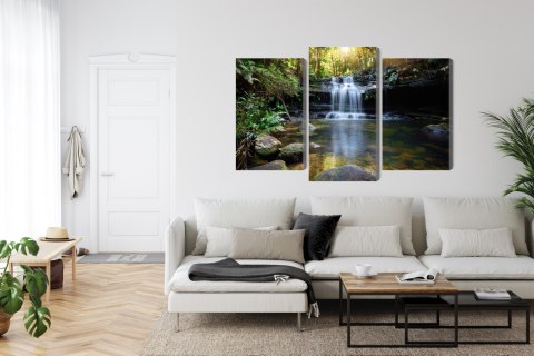 Obraz Wieloczęściowy Wodospad W Buszu Obraz Wieloczęściowy Wodospad W Buszu