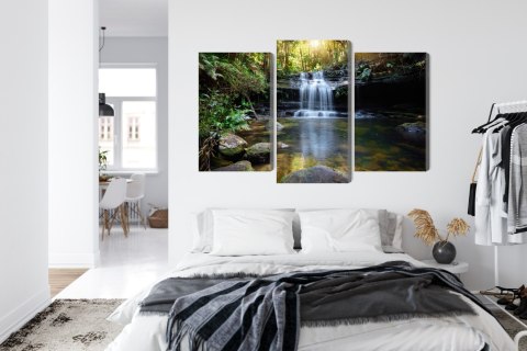 Obraz Wieloczęściowy Wodospad W Buszu Obraz Wieloczęściowy Wodospad W Buszu