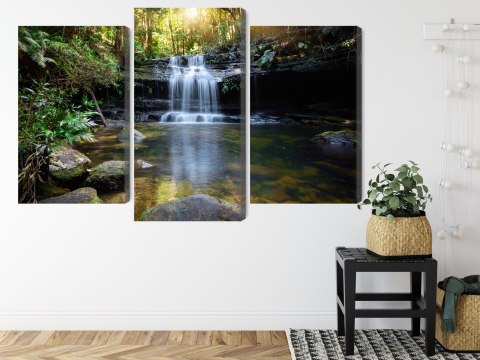 Obraz Wieloczęściowy Wodospad W Buszu Obraz Wieloczęściowy Wodospad W Buszu