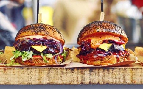 Obraz Wieloczęściowy Burgery Wegańskie