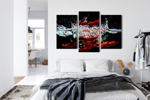 Obraz Wieloczęściowy Chili W Wodzie